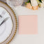 20 Pack Linen-Like Paper 5"x5" Napkins Blush - Highly Absorbent Airlaid Napkins