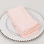 5 Pack Scuba 20"x20" Napkins Blush - Durable & Reusable Dinner Napkins