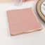 50-Pack Paper Beverage Napkins with Gold Foil Edge Dusty Rose - Disposable 2 Ply Cocktail Napkins for Events 6.5"x6.5"