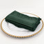 5 Pack Lamour Satin 20"x20" Napkins Hunter Emerald Green - Soft Matte Finish Dinner Napkins