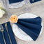 20 Pack Linen-Like Paper 8.5"x4" Napkins Navy Blue - Highly Absorbent & Disposable Airlaid Guest Towels
