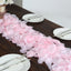 500-Pack Rose Petals Round Design Pink Silk Confetti - Decorative Scatters for Tables and Floors