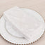 5 Pack Premium Crushed Velvet 20"x20" Napkins White - Rich & Textured Finish Dinner Napkins for Classy Events