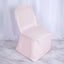 Polyester Slip On Banquet Chair Covers Blush - Stain-Resistant Reusable Durable Fabric