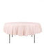 Polyester 90" Round Tablecloth Blush - Stain & Wrinkle-Resistant Table Cover