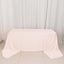 Scuba Rectangular 90"x156" Tablecloth Blush - Wrinkle Free, Stain Resistant & Seamless Table Cover