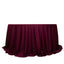 Scuba Round 132" Tablecloth Burgundy - Wrinkle Free & Stain Resistant Seamless Table Cover