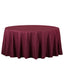 Polyester 132" Round Tablecloth Burgundy - Seamless Chic Design Table Cover