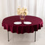 Scuba Round 70" Tablecloth Burgundy - Wrinkle Free & Stain Resistant Table Cover