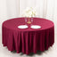 Scuba Round 108" Tablecloth Burgundy - Wrinkle Free & Stain Resistant Table Cover