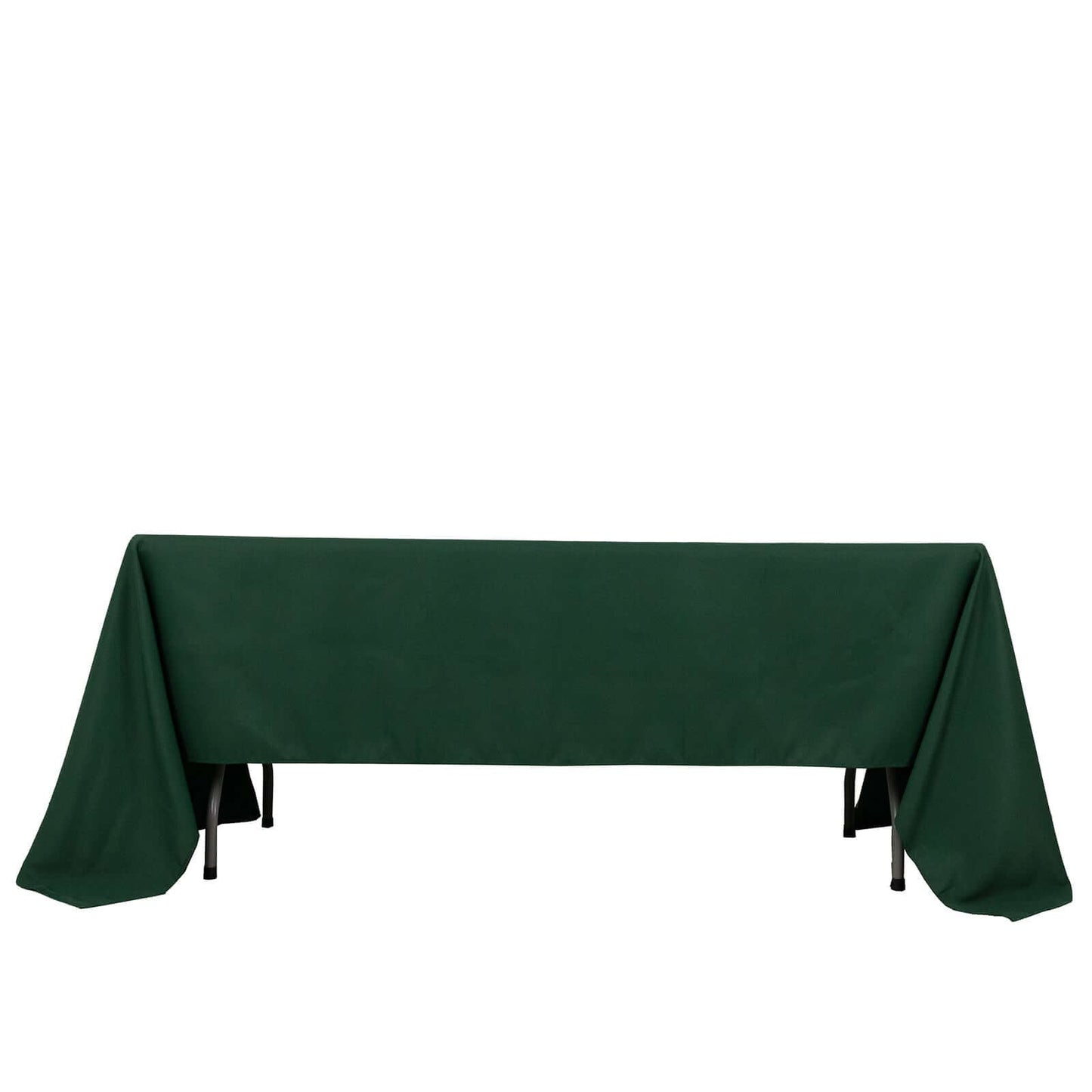 Premium Polyester 60"x126" Rectangle Tablecloth Hunter Emerald Green - Stain-Resistant 220GSM Finish Table Cover