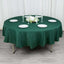 Premium Polyester 90" Round Tablecloth Hunter Emerald Green - Stain and Wrinkle-Resistant Design with 220GSM Thickness Table Cover