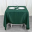 Premium Polyester Square Tablecloth 70"x70" Hunter Emerald Green 220GSM Wrinkle-Resistant Table Cover