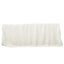 Fitted Polyester 96"x30" Rectangle Tablecloth Ivory - Durable and Easy to Maintain Table Cover