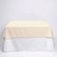 Polyester Square 54"x54" Tablecloth Beige - Wrinkle-Resistant & Durable Table Cover