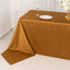 Scuba Rectangular 90"x156" Tablecloth Shimmering Gold - Wrinkle Free & Stain Resistant Seamless Table Cover for Weddings and Parties