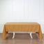 Premium Polyester 60"x126" Rectangle Tablecloth Gold - Stain-Resistant 220GSM Finish Table Cover