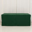 Fitted Polyester 72"x30" Rectangle Tablecloth Hunter Emerald Green - Durable Table Cover