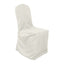 Polyester Slip On Banquet Chair Covers Ivory - Stain-Resistant Reusable Durable Fabric