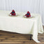 Premium Polyester 72"x120" Rectangle Tablecloth Ivory - 220GSM Stain-Resistant Table Cover