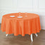 Polyester 90" Round Tablecloth Orange - Stain & Wrinkle-Resistant Table Cover