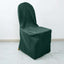 Polyester Slip On Banquet Chair Covers Hunter Emerald Green - Stain-Resistant Reusable Durable Fabric