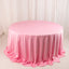 Scuba Round 132" Tablecloth Pink - Wrinkle Free & Stain Resistant Seamless Table Cover