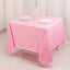 Scuba Square 70"x70" Tablecloth Pink - Wrinkle Free & Stain Resistant Table Cover