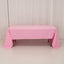 Premium Polyester 60"x126" Rectangle Tablecloth Pink - Stain-Resistant 220GSM Finish Table Cover