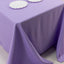 Premium Polyester 90"x132" Rectangle Tablecloth Lavender Lilac - Seamless 220GSM Stain-Resistant Table Cover