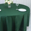 Polyester 108" Round Tablecloth Hunter Emerald Green - Wrinkle-Resistant Table Cover