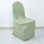 Polyester Slip On Banquet Chair Covers Sage Green - Stain-Resistant Reusable Durable Fabric