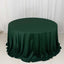 Scuba Round 132" Tablecloth Hunter Emerald Green - Wrinkle Free & Stain Resistant Seamless Table Cover