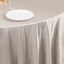 Scuba Round 108" Tablecloth Shimmering Silver - Wrinkle Free & Stain Resistant Table Cover