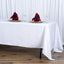 Premium Polyester 72"x120" Rectangle Tablecloth White - 220GSM Stain-Resistant Table Cover for Weddings & Event Decor