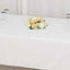 100% Cotton 60"x102" Rectangle Tablecloth White Linen - Soft & Breathable Table Cover