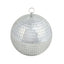 4 Pack 8" Silver Foam Disco Mirror Ball With Hanging Ring, Holiday Party Decor