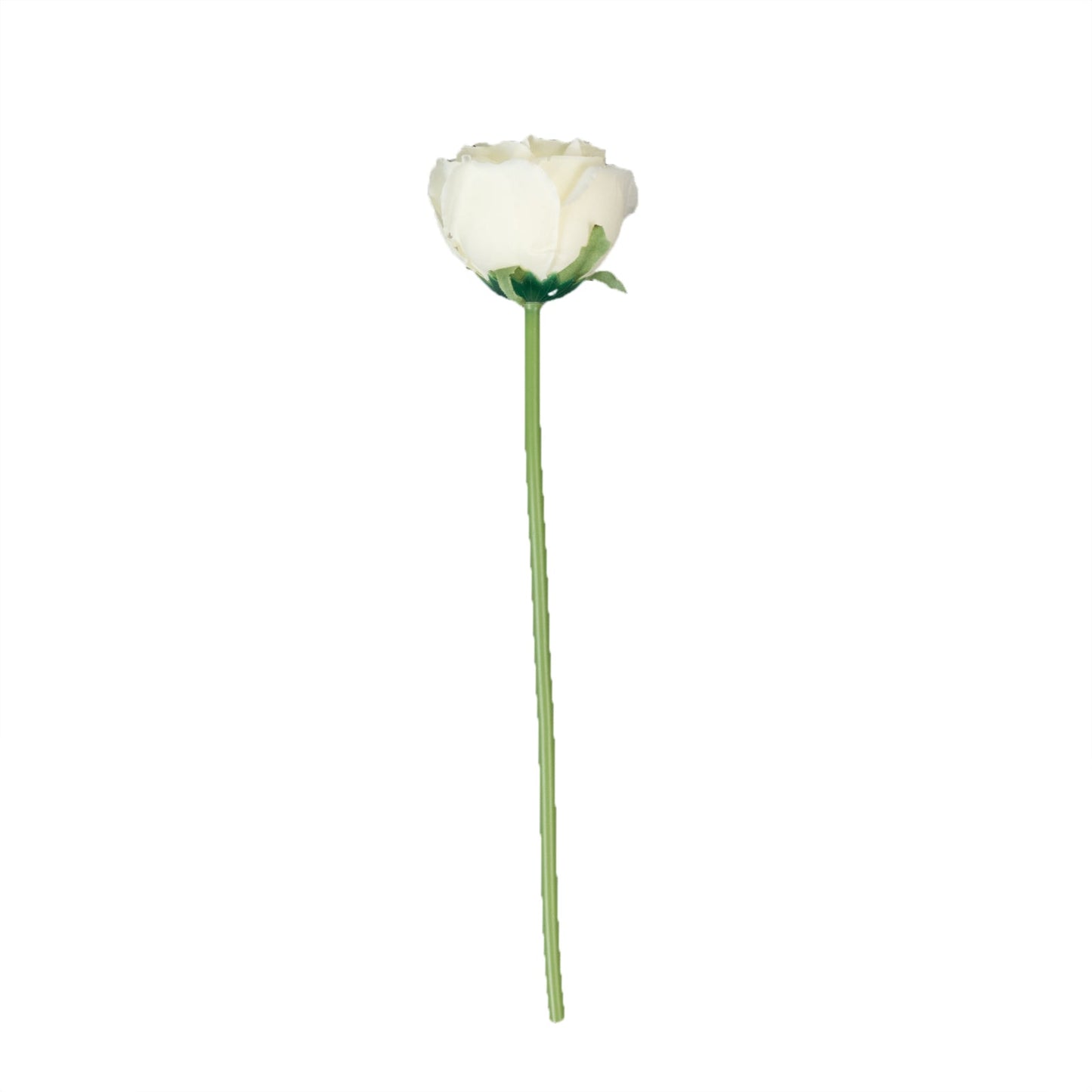 10 Pcs 12" Artificial Silk Roses - Ivory, Single Stem Rose for Flower Bouquet Arrangements