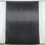 8ftx10ft Black Satin Event Curtain Drapes, Backdrop Event Panel