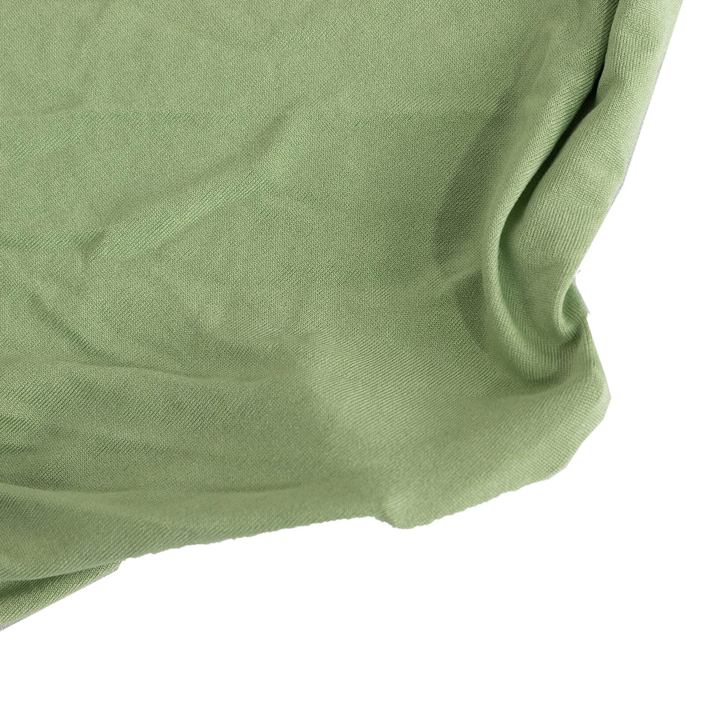 Spandex Chair Cover with Silver Rhinestone Buckled Sash Band Sage Green - Stretch Fitted Slipcover