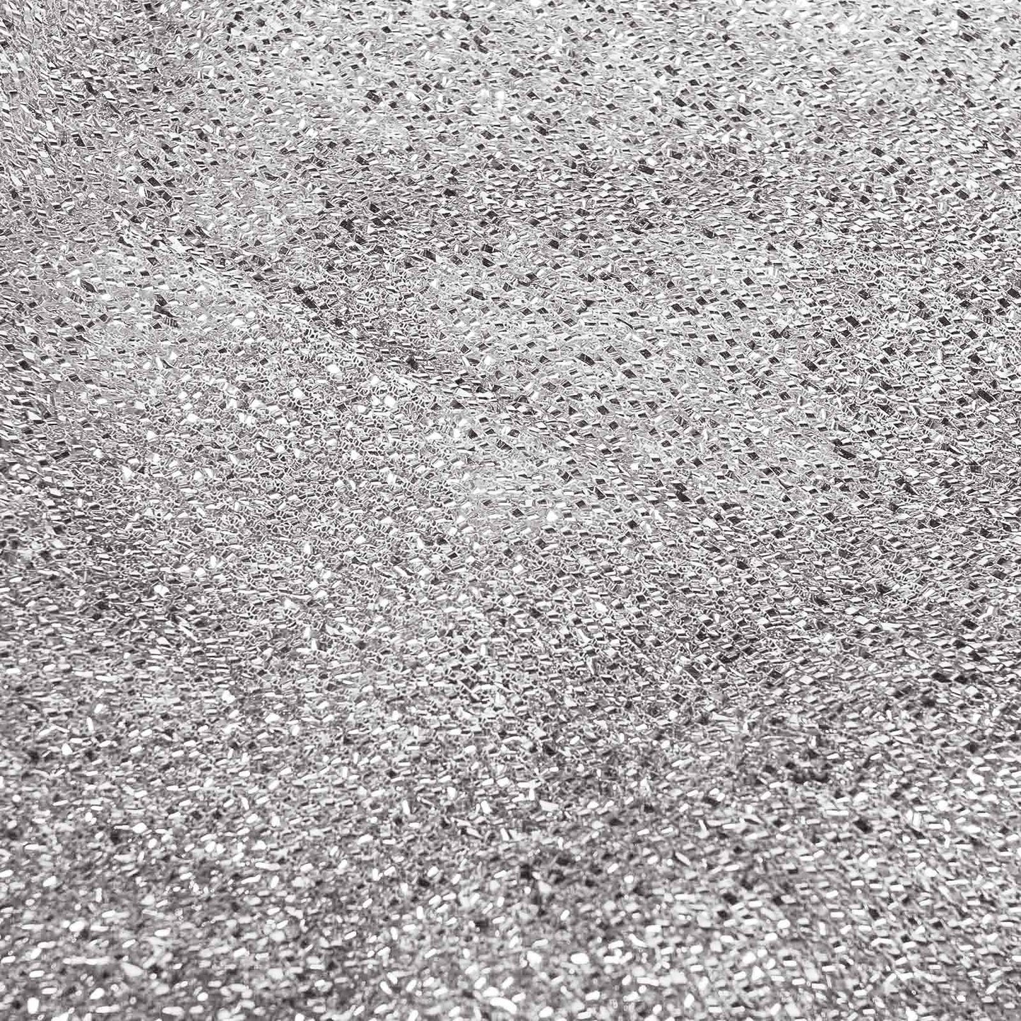 Stretch Spandex Chair Cover Silver for Folding Chairs - Metallic Shimmer Tinsel Back Design Fitted Slipcover