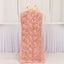 Satin Rosette Chair Cover for Banquet Chairs Dusty Rose - Stretch Fitted Slip-On Slipcover