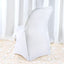 Premium Spandex Chair Cover with Foot Pockets for Folding Chairs White - Stretch Fitted 220GSM Fabric for Weddings & Gatherings