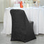 Stretch Spandex Chair Cover Black for Folding Chairs - Metallic Shimmer Tinsel Back Design Fitted Slipcover
