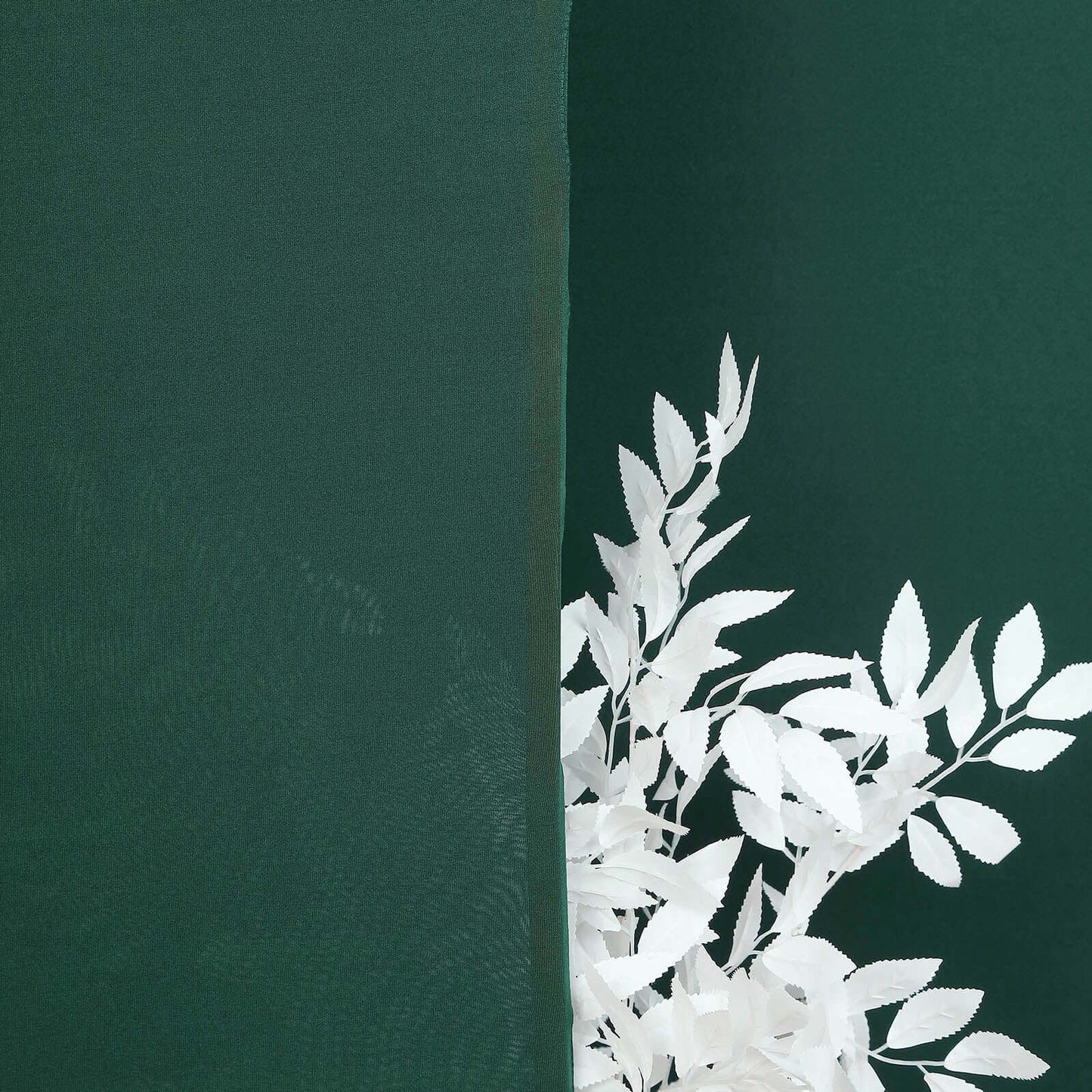 Set of 3 Matte Hunter Emerald Green Spandex Fitted Chiara Backdrop Stand Cover For Round Top Wedding Arch - 5ft, 6ft, 7ft