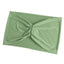 5 Pack Spandex Chair Sashes Sage Green Ruffled Style - Wide Easy to Use Stretch Chair Bands 8"x13"