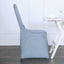 Polyester Slip On Banquet Chair Covers Dusty Blue - Stain-Resistant Reusable Durable Fabric