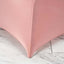 Spandex Chair Cover for Banquet Chairs Dusty Rose - Stretch 160GSM Fabric with Slip-On Slipcover