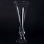 4-Pack Glass Trumpet Vases Crystal Ball Design Clear - Stylish Floral Table Centerpieces for Events 18"