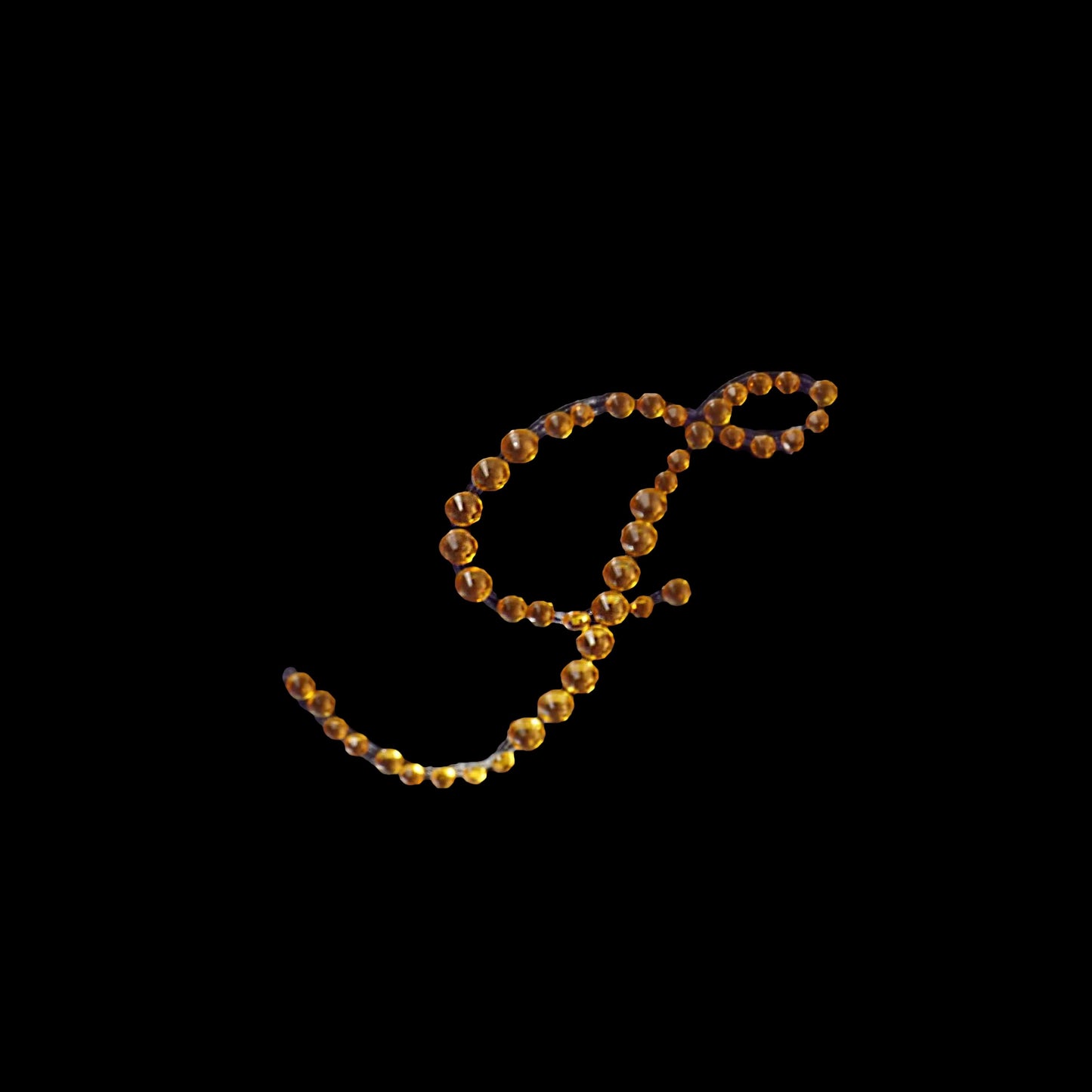 12 Pack 1.5" Gold Rhinestone Monogram Letter Jewel Sticker Self Adhesive DIY Diamond Decor - J